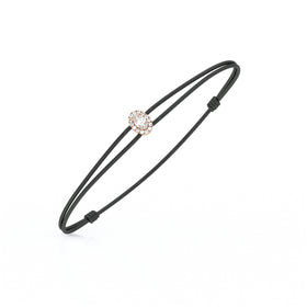 Bracelet cordon entourage diamant Coup de Foudre - 1