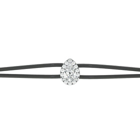Bracelet cordon entourage diamant Coup de Foudre - 2