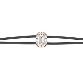 Bracelet cordon entourage diamant Coup de Foudre - 3