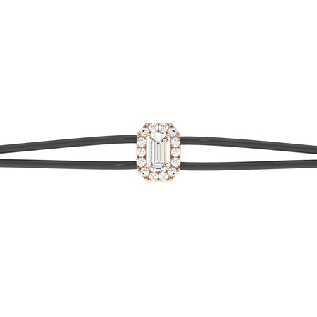 Bracelet cordon entourage diamant Coup de Foudre - 3