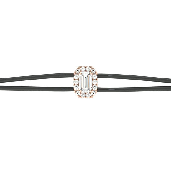 Bracelet cordon entourage diamant Coup de Foudre - 3