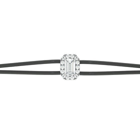 Bracelet cordon entourage diamant Coup de Foudre - 3