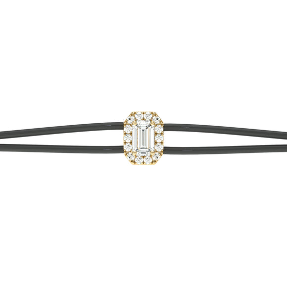 Bracelet cordon entourage diamant Coup de Foudre - 3