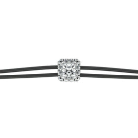 Bracelet cordon entourage diamant Coup de Foudre - 4