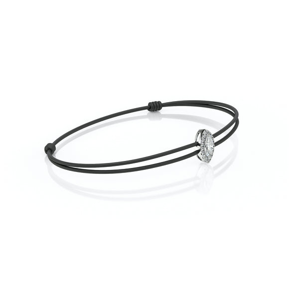 Bracelet cordon entourage diamant Coup de Foudre - 5