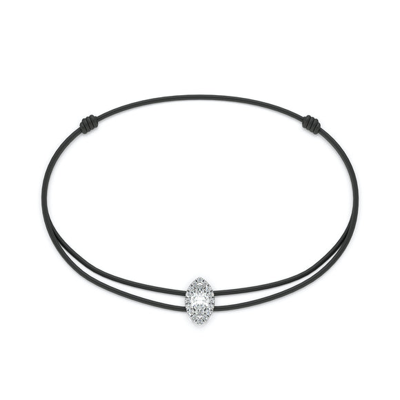 Bracelet cordon entourage diamant Coup de Foudre - 5