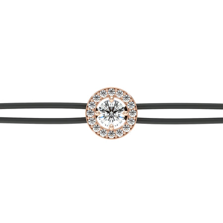 Bracelet cordon entourage diamant Promets Moi - 1