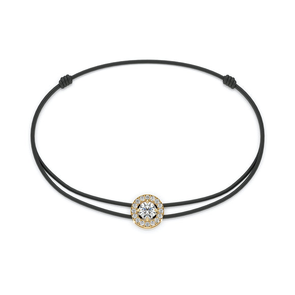 Bracelet cordon entourage diamant Promets Moi - 1