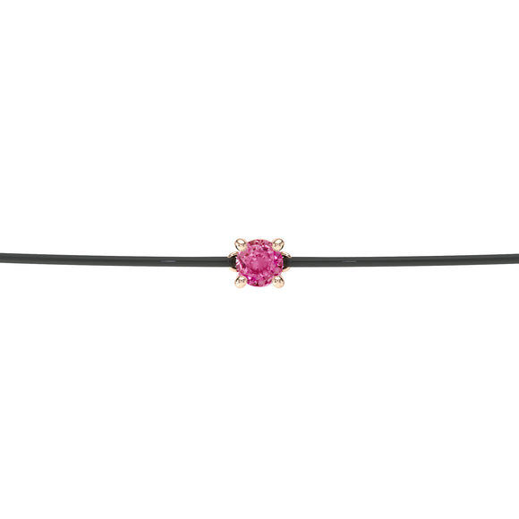 Bracelet cordon saphir rose Lune de Miel - 1