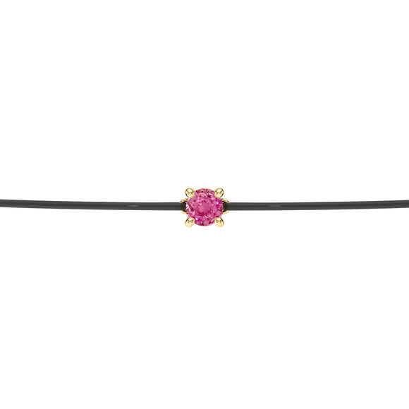 Bracelet cordon saphir rose Lune de Miel - 1