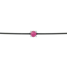 Bracelet cordon saphir rose Lune de Miel - 1