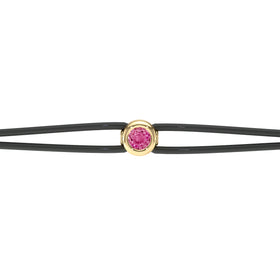 Bracelet cordon saphir rose Nuit de Noces - 2