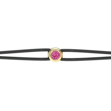 Bracelet cordon saphir rose Nuit de Noces - 2