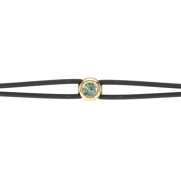 Bracelet cordon saphir vert Nuit de Noces - 2