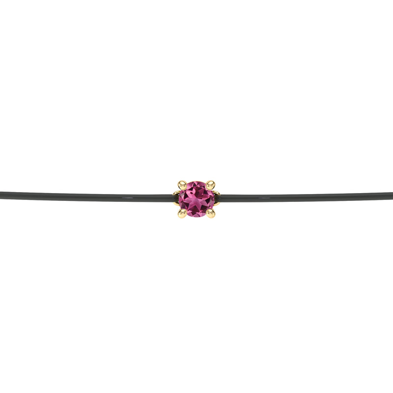 Bracelet cordon tourmaline Lune de Miel - 1