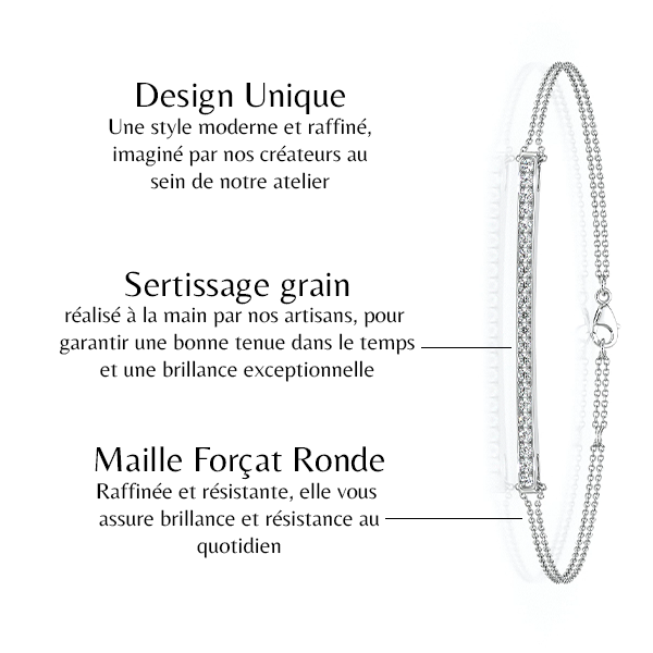 Bracelet diamant Clair de Lune - 2