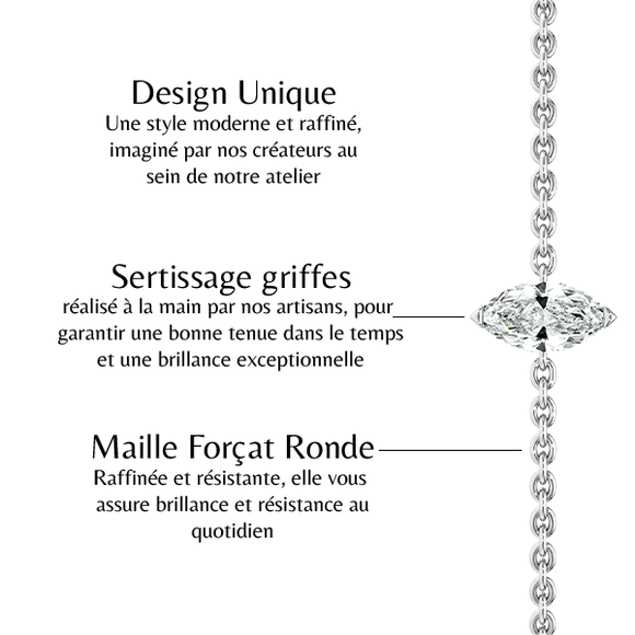 Bracelet diamant Lune de Miel - 2