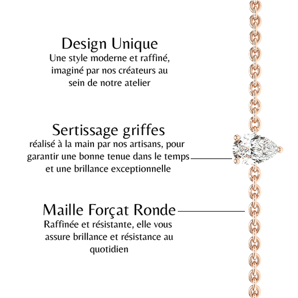 Bracelet aigue-marine Lune de Miel - 4