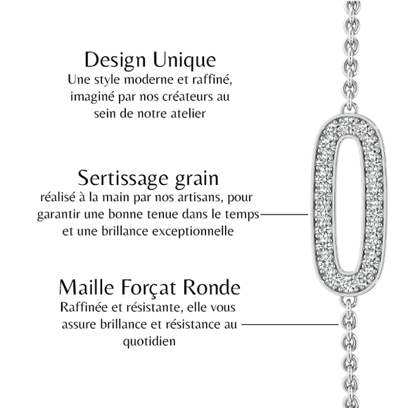 Bracelet diamant Tout près de Toi - 1