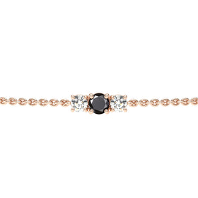 Bracelet diamant noir Lune de Miel - 6