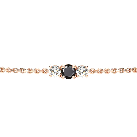 Bracelet diamant noir Lune de Miel - 6
