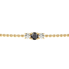 Bracelet diamant noir Lune de Miel - 2