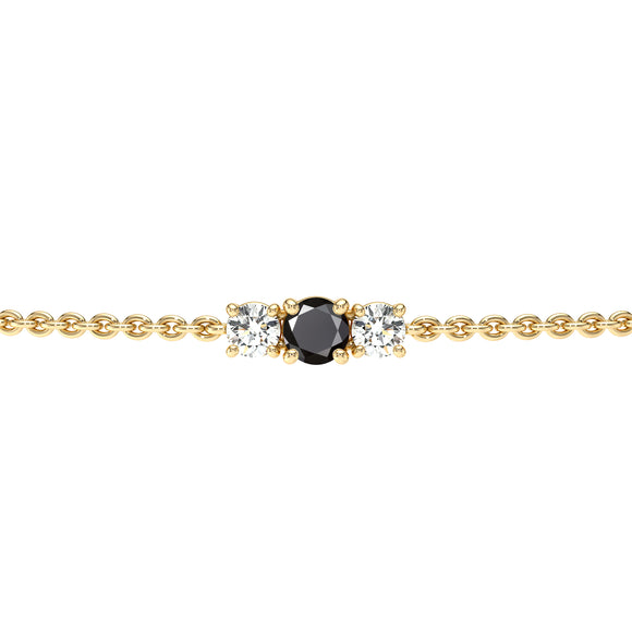 Bracelet diamant noir Lune de Miel - 2