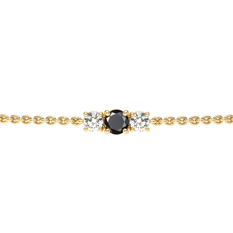 Bracelet diamant noir Lune de Miel - 2