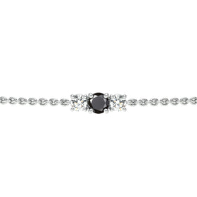 Bracelet diamant noir Lune de Miel - 2