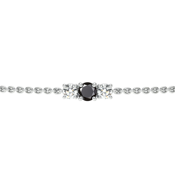 Bracelet diamant noir Lune de Miel - 6
