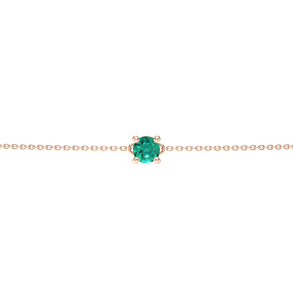 Bracelet émeraude Lune de Miel - 1