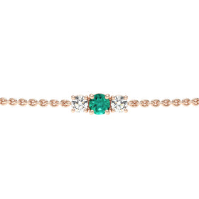 Bracelet émeraude Lune de Miel - 6
