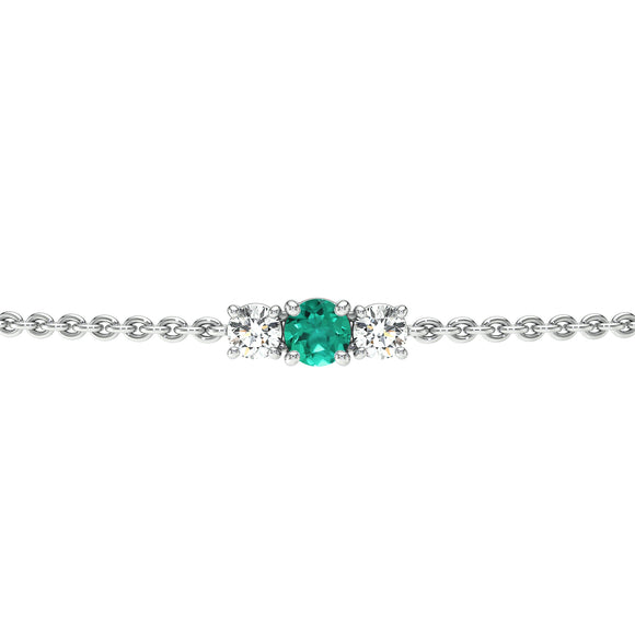 Bracelet émeraude Lune de Miel - 6
