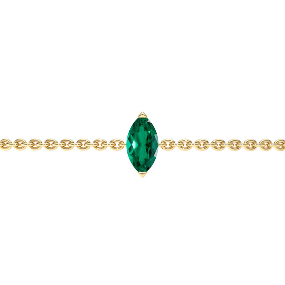 Bracelet émeraude Lune de Miel - 2