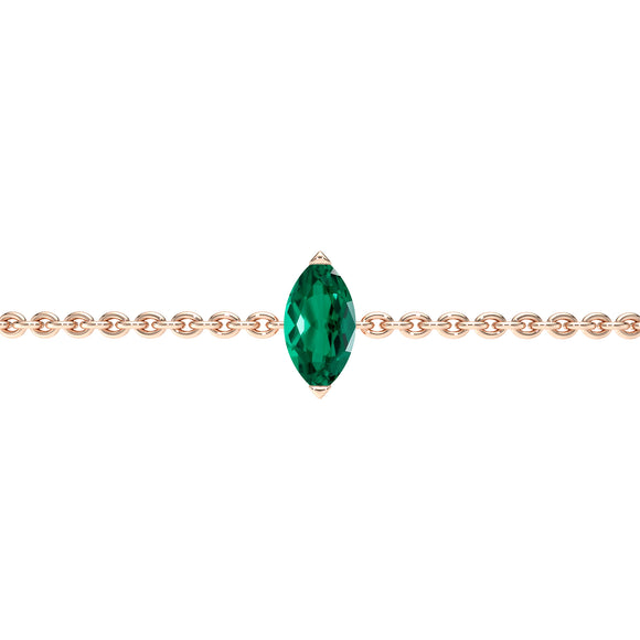 Bracelet émeraude Lune de Miel - 2