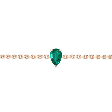 Bracelet émeraude Lune de Miel - 4