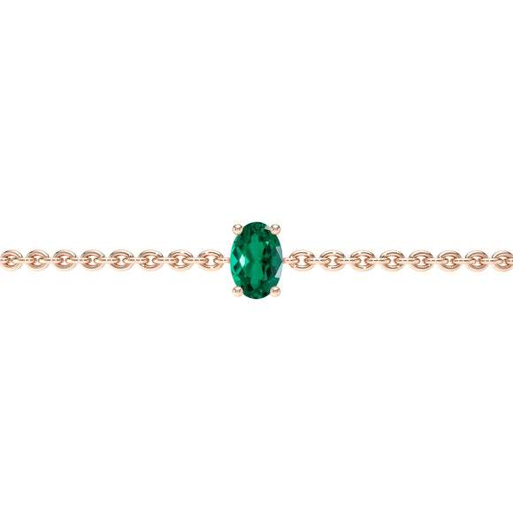 Bracelet émeraude Lune de Miel - 5
