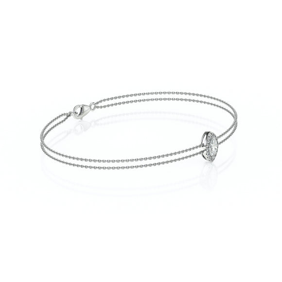 Bracelet entourage diamant Coup de Foudre - 2