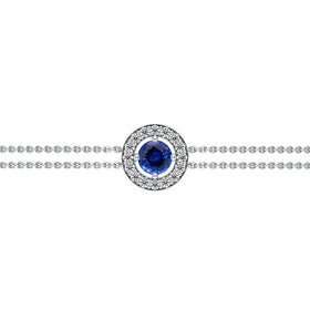 Bracelet entourage saphir et diamant Promets Moi - 1