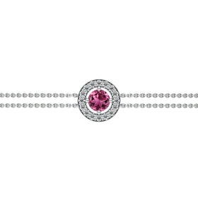 Bracelet entourage tourmaline et diamant Promets Moi - 1