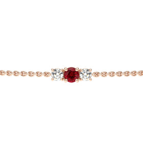 Bracelet rubis Lune de Miel - 6