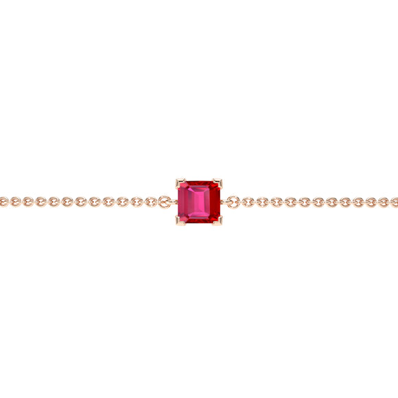 Bracelet rubis Lune de Miel - 7