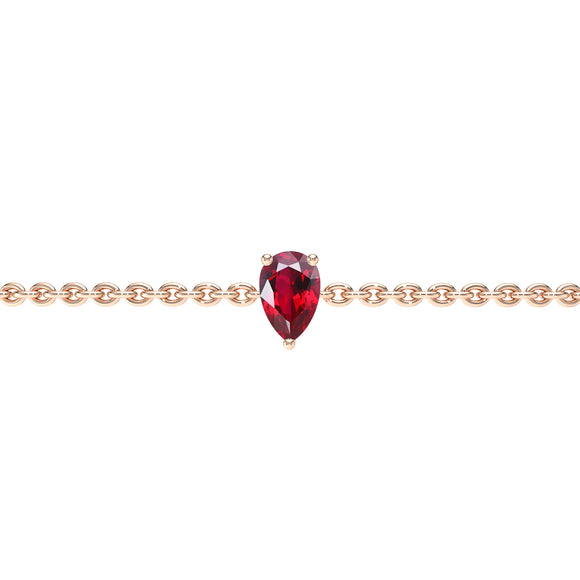 Bracelet rubis Lune de Miel - 4