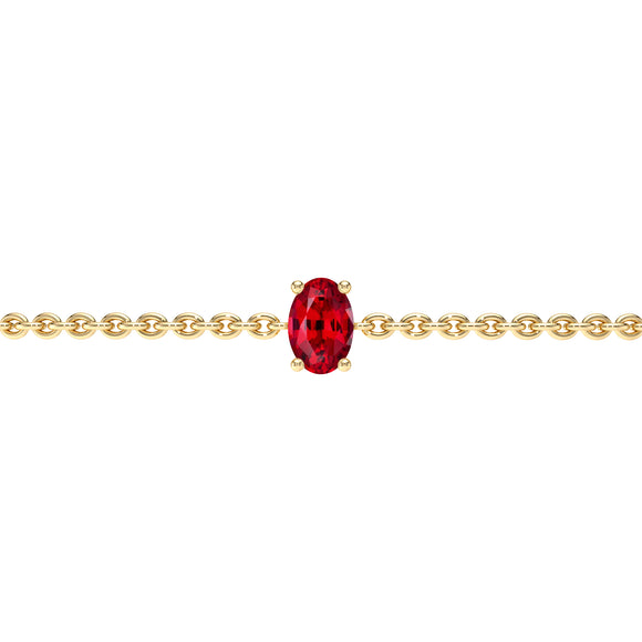 Bracelet rubis Lune de Miel - 5