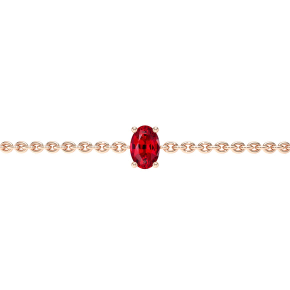 Bracelet rubis Lune de Miel - 5