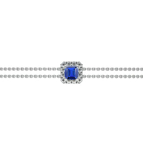 Bracelet saphir entourage diamant Coup de Foudre - 3