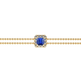 Bracelet saphir entourage diamant Coup de Foudre - 3