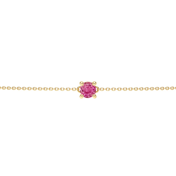 Bracelet saphir rose Lune de Miel - 1