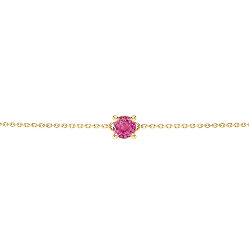 Bracelet saphir rose Lune de Miel - 1