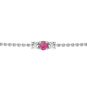 Bracelet saphir rose Lune de Miel - 2